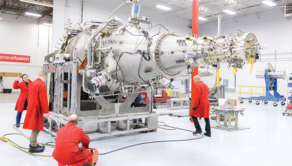 Workers with General Fusion's plasma injector